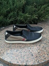 Слипоны Burberry  Берберри , оригинал, кожа, 39.