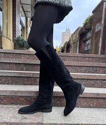 Высокие сапоги Dolce&Gabbana Дольче Габбана оригинал, замша, 40.