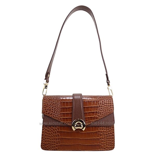 Сумка жіноча шкіряна Karya 2584-61 коричнева