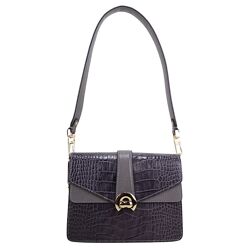Сумка жіноча шкіряна Karya 2584-528 темно-сіра