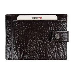Гаманець чоловічий шкіряний Karya 0456-04 темно-коричневий