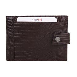 Гаманець чоловічий шкіряний Karya 0456-077 темно-коричневий