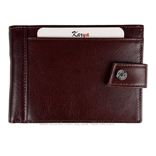 Гаманець чоловічий шкіряний Karya 0456-614 темно-коричневий