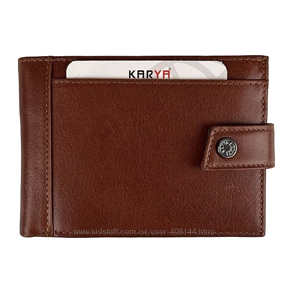 Гаманець чоловічий шкіряний Karya 0456-615 коричневий 