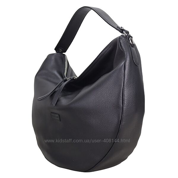 Сумка-хобо жіноча шкіряна Karya 2586-629 чорна
