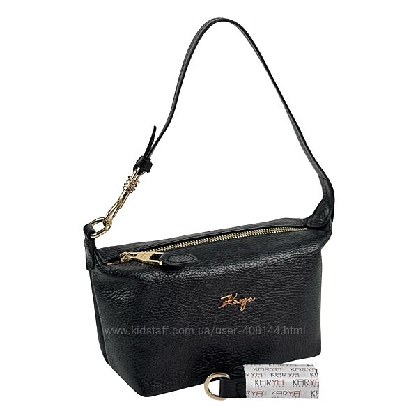Сумка жіноча шкіряна Karya 2589-45 чорна
