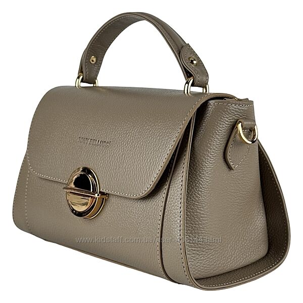 Сумка жіноча шкіряна Tony Bellucci 0551-219 бежева золота фурнітура