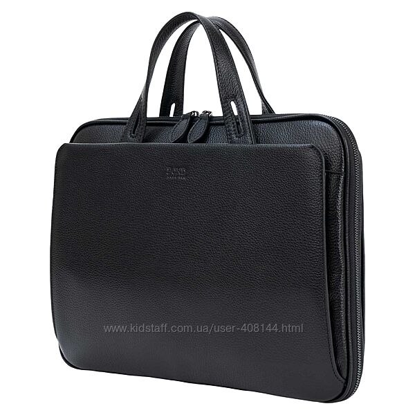 Сумка-портфель чоловічий шкіряний для документів Bond Non 1187-281 чорний