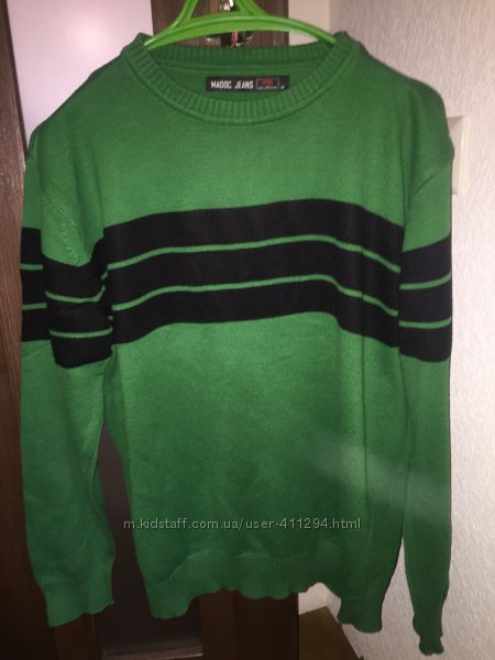 Кофта светр пуловер свитер зелений Madoc jeans