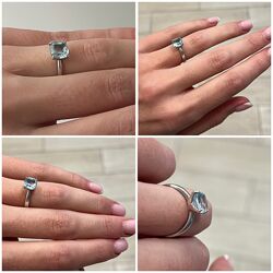 Каблучка топаз 16р срібло 925