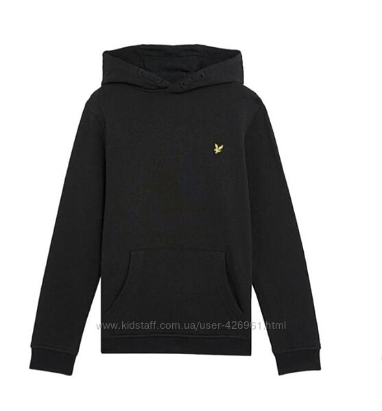 Чорна толстовка худі Lyle&Scott на хлопчика 10-11 років