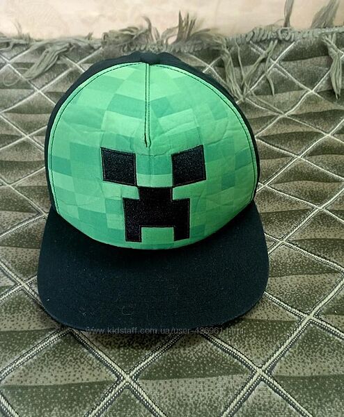 Чорно-зелена кепка minecraft primark на хлопчика 10-13 років