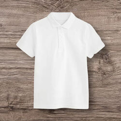 Біла футболка поло zeco schoolwear на хлопчика 12 років