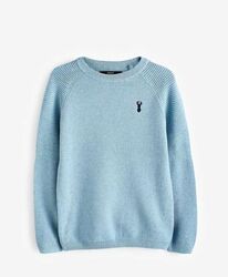 Блакитний джемпер светр next для хлопчика 8 років