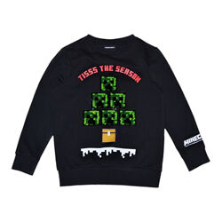 Чорний світшот толстовка Minecraft на хлопчика 6-7 років