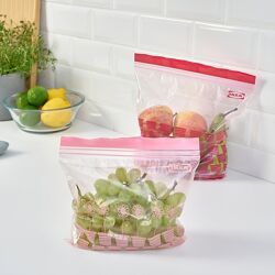 Наборы пакетов для заморозки с zip lock замком ISTAD IKEA . ИКЕА .