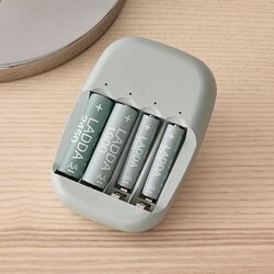 Аккумуляторные батарейки LADDA и зарядные устройства STENKOL IKEA . ИКЕА .