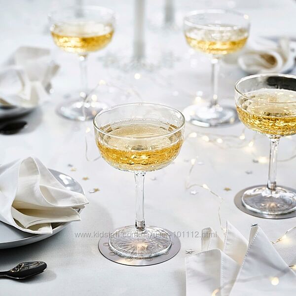 Новогодняя коллекция . Наборы бокалов для шампанского FRJDA IKEA . ИКЕА .