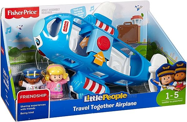 Fisher-Price Little People Airplane Самолет Маленькие человечки свет, звук 