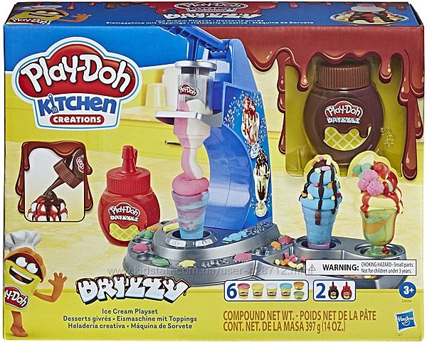 Play-Doh Kitchen Ice Cream Мороженное с глазурью оригинал 