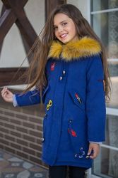 Стильная и теплая парка от тм suzie 140-146