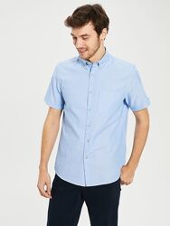 Голубая мужская рубашка LC Waikiki/ ЛС Вайкики с карманами на груди