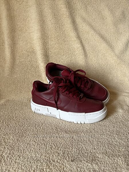 Nike w air force 1 pixel bordo кросівки р.36-37,5 устілка 23,5см