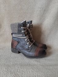 зимові черевики Rieker tex вовна р.36 устілка 23см
