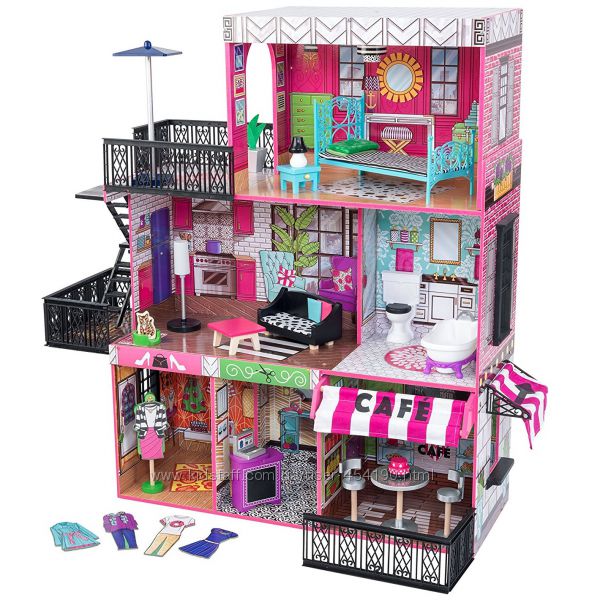 Кукольный дом с мебелью Бруклинский лофт KidKraft Brooklyn Loft 65922
