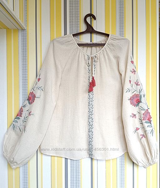 Блуза р.14 євро р.42 TU вишиванка етно бохо