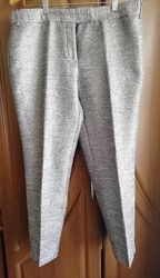 Укороченные брюки с люрексом NEXT, размер 46-48