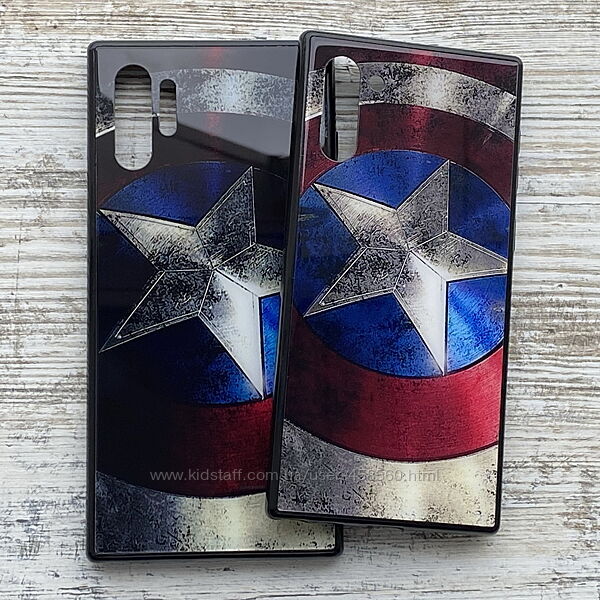 Зеркальный чехол Капитан Америка для Samsung Galaxy Note 10, Note 10 Plus