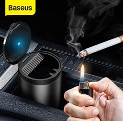 Авто пепельница с LED подсветкой Baseus Premium Car Ashtray