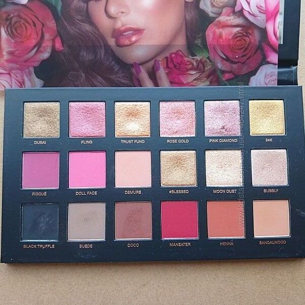 Палетка Rose Gold Huda Beauty оригинал 