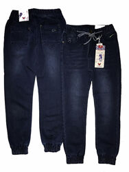 Стильні джинсові джоггери на манжеті 