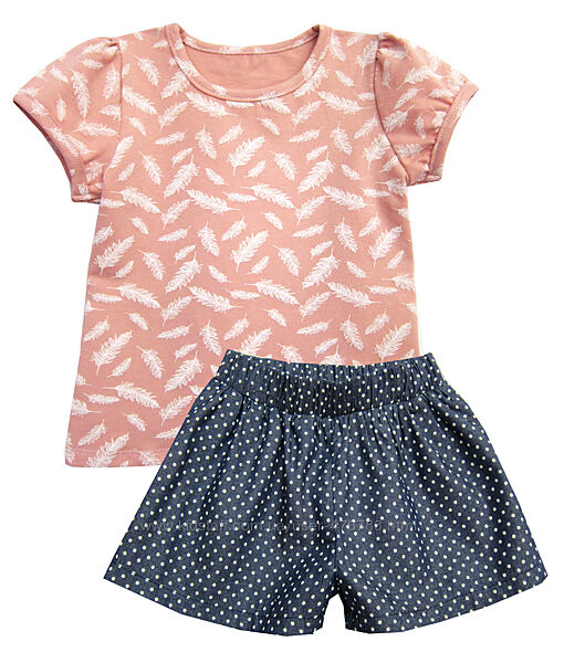 Дитячий літній комплект футболка і шорти для дівчинки