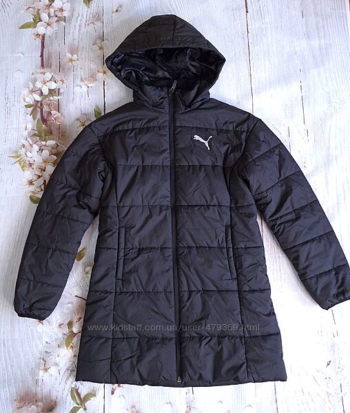 Демисезонная удлиненная куртка для девочки Puma 12 лет