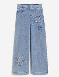 Стильные широкие штаны палаццо под джинс H&M 11-12 лет