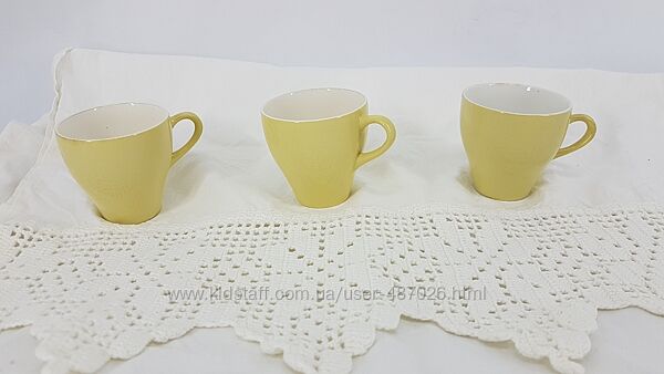 Винтажные кофейные керамические чашки Figgjo Flint Norway 50-60-е года