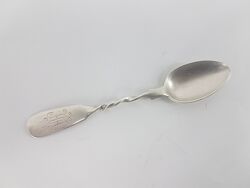 Серебряная ложка 84 проба, 1868 год, вес 29,8 грамм
