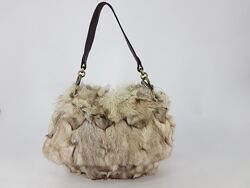 Сумка хобо из натурального меха лисы Buzanti