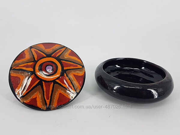 Винтажная керамическая шкатулка, ручная работа