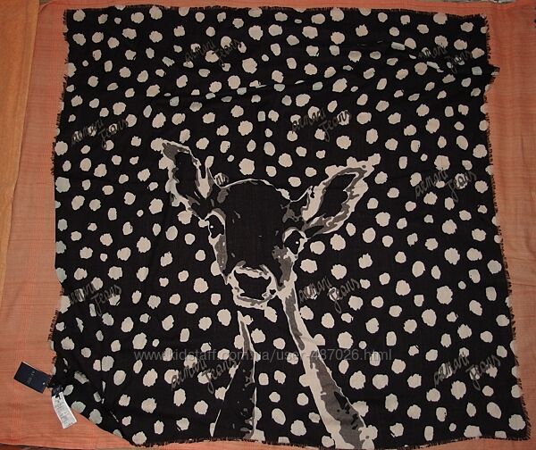 Шерстяной платок палантин Armani Jeans, made in Italy