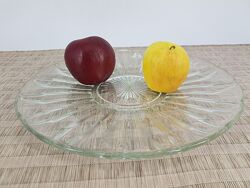Винтажное хрустальное блюдо
