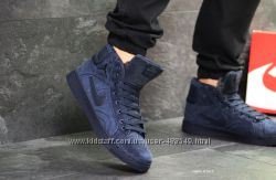  Зимние мужские кроссовки Nike Jordan dark blue