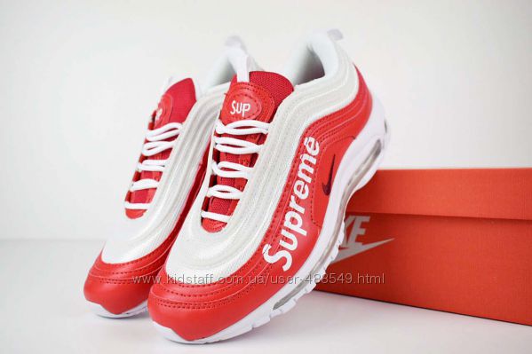 Мужские кроссовки Nike Air Max 97 x Supreme red