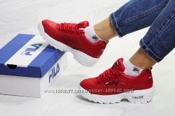  Зимние кроссовки Fila Yalor red