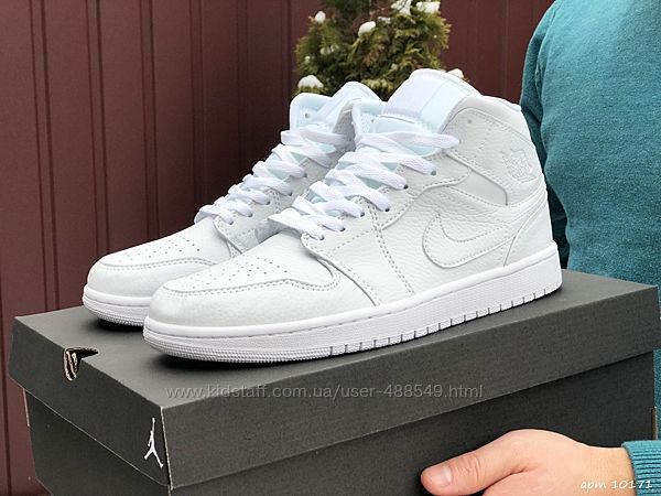 Кроссовки мужские Nike Air Jordan, белые 41-45р