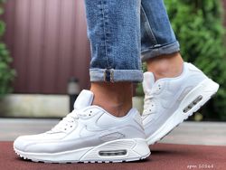 Кроссовки мужские Nike Air Max 90, белые 41-46р