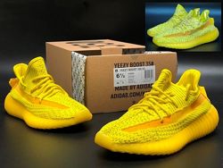 Кроссовки женские Adidas Yeezy Boost 350 v2, желтые